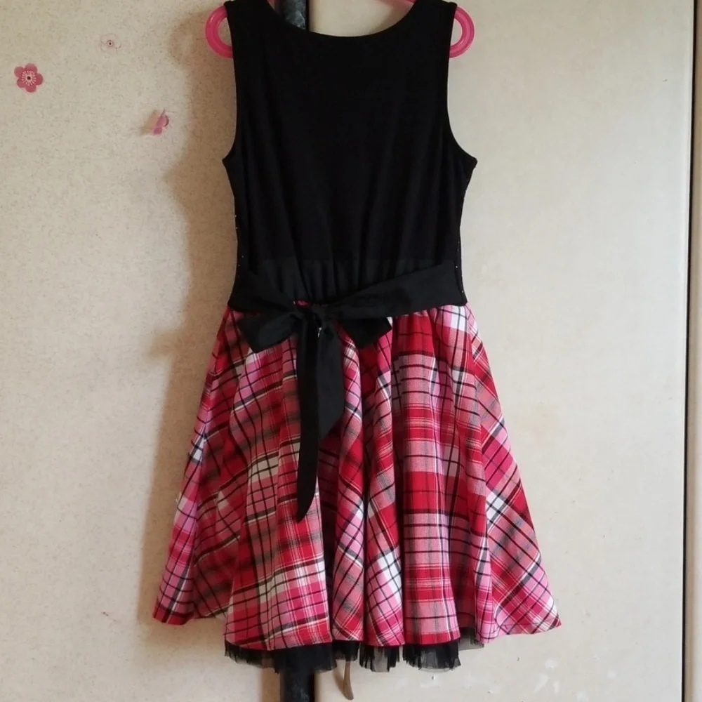 Justice Girls Fancy Frill Skirt Flare Dress, sz 12